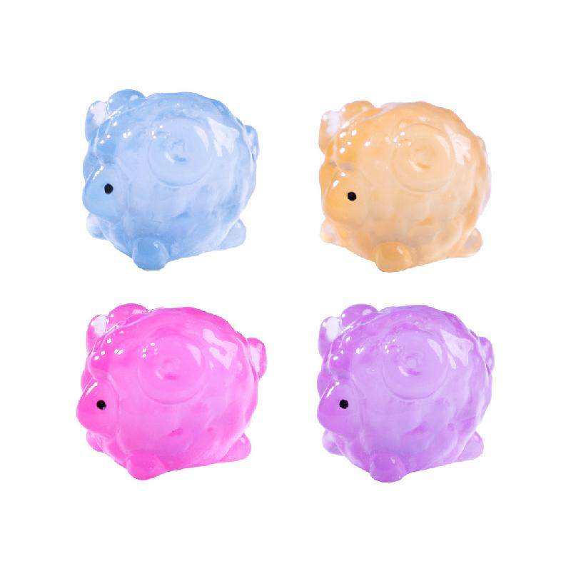 Tiểu cảnh cừu nhỏ phát sáng DIY, phụ kiện tiểu cảnh mini resin treo bàn garden đáng yêu (ZC-1427)