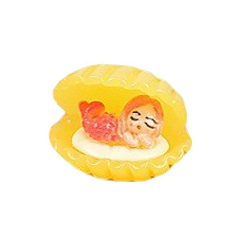 立体美人鱼贝壳 仿真奶油胶手机壳树脂发饰diy手工制作材料包配件