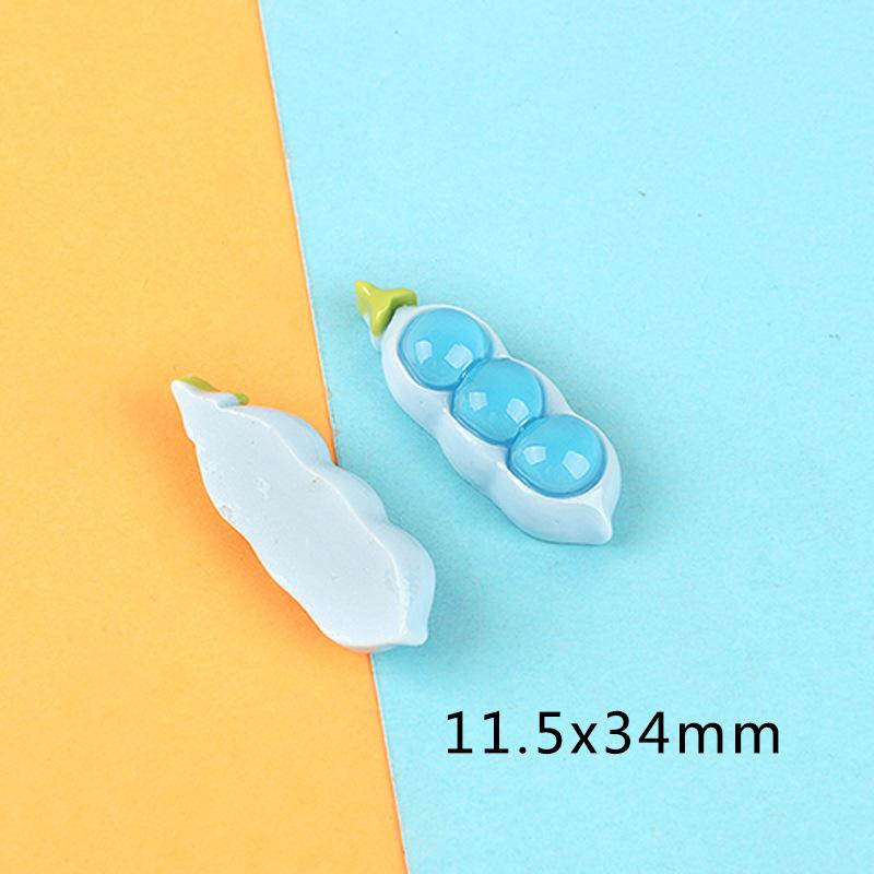 树脂配件 夜光豌豆diy饰品奶油胶手机壳装饰盒贴片鞋服扣发夹材料