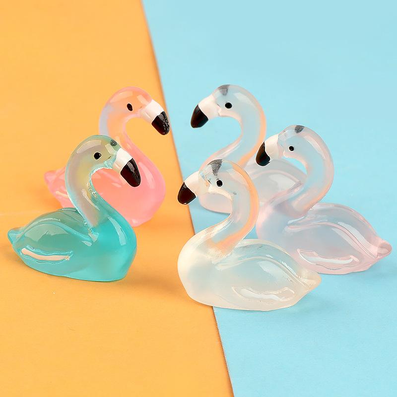 Charm thiên nga phát sáng DIY trang trí vỏ điện thoại (FF-423)