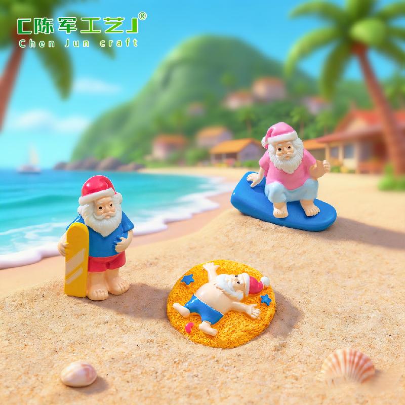 Phụ Kiện Tiểu Cảnh Ông Già Noel Mùa Hè Mini (PK-672)