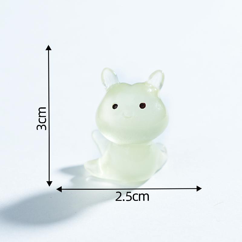 Tiểu cảnh sên & thỏ biển phát sáng DIY, phụ kiện tiểu cảnh mini resin treo bàn garden đáng yêu cute (ZC-1445)