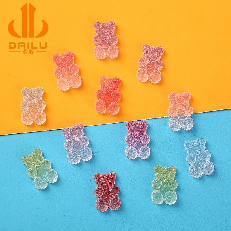 Charm gấu gummy màu DIY trang trí vỏ điện thoại (FF-510)
