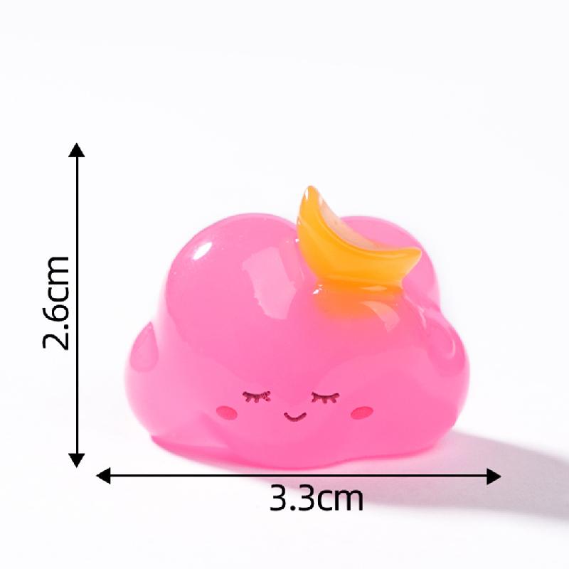 Tiểu cảnh đám mây phát sáng DIY, phụ kiện tiểu cảnh mini resin treo bàn garden đáng yêu (ZC-1349)