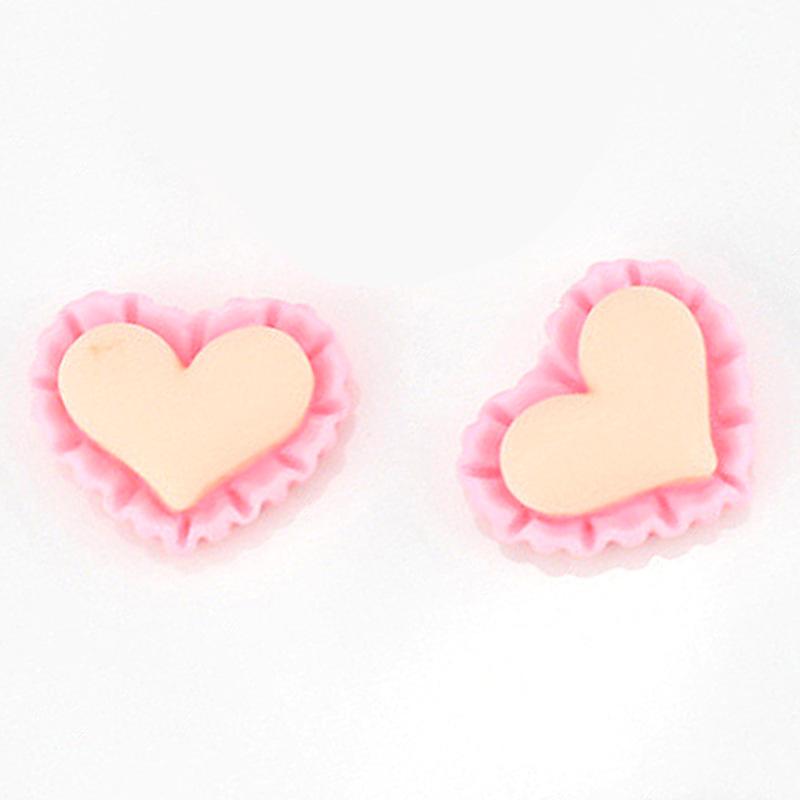 Charm viền tim DIY trang trí vỏ điện thoại (FF-307)