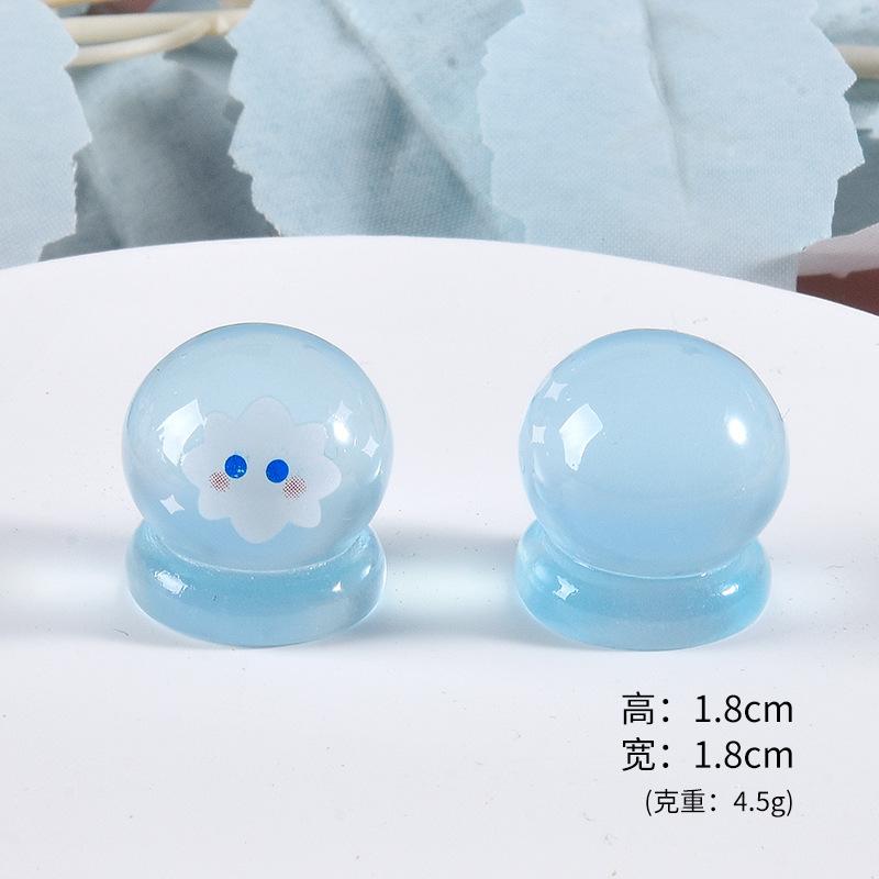 蓝色冰球