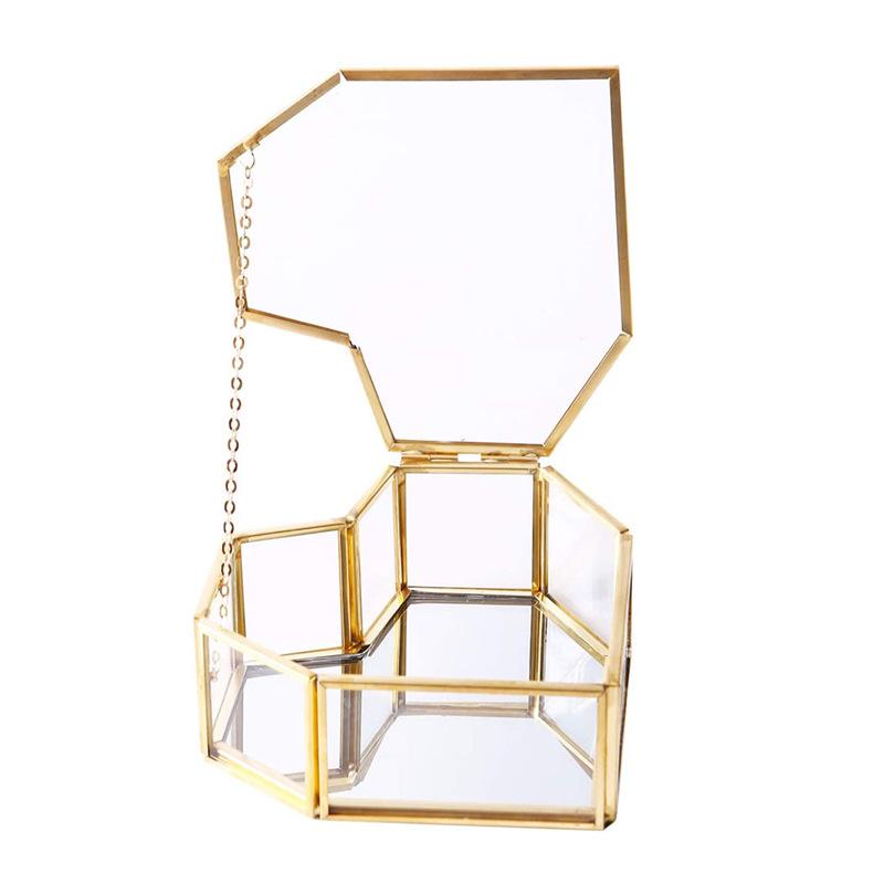 Hộp kính trang sức hình trái tim cổ điển (DG-81)