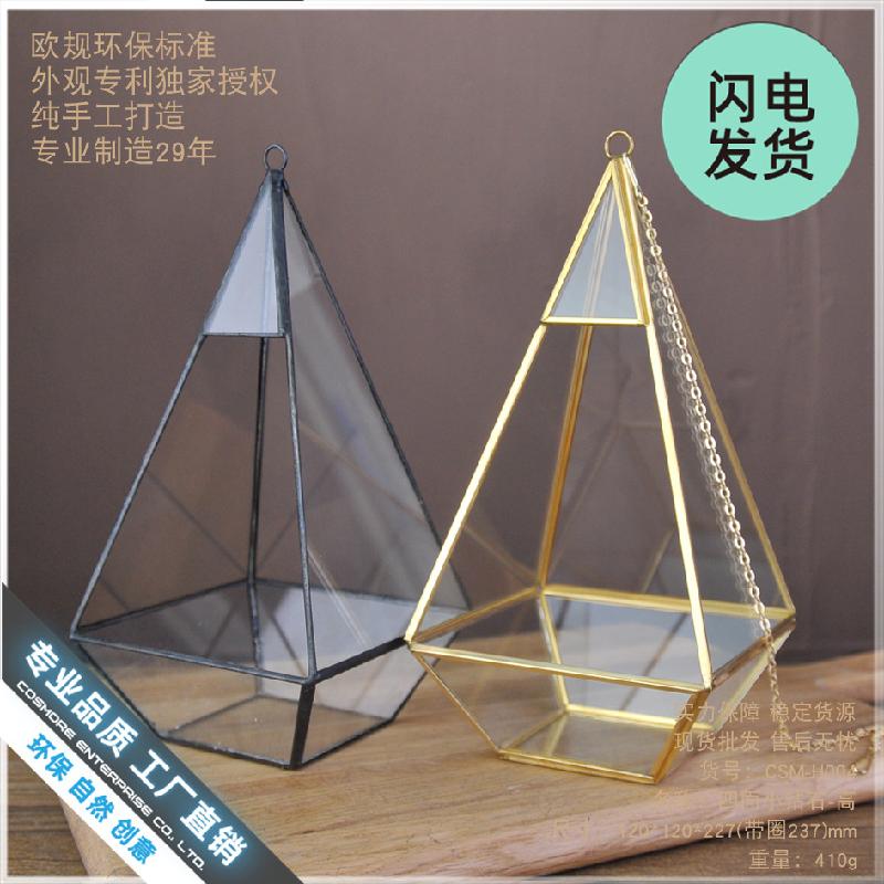 Chậu Đa Giác Nhà kính Bắc Âu 4 mặt kim cương (DG-235)