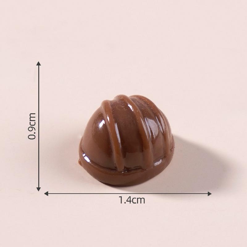 Tiểu cảnh chocolate giả ăn DIY, phụ kiện kẹp tóc, sticker bàn tiểu cảnh mini (ZC-818)