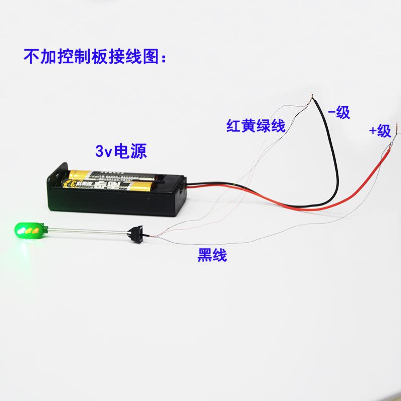 Phụ Kiện Mô Hình Đèn Giao Thông Mini Có Đèn 3V Trang Trí Sa Bàn (MH-99)