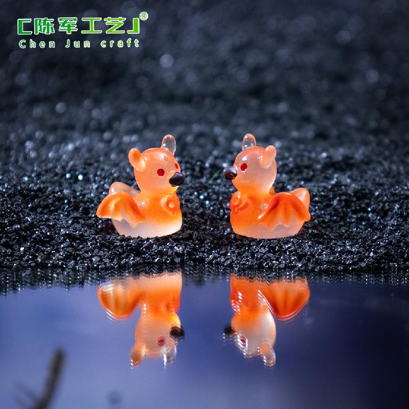 Phụ Kiện Tiểu Cảnh Vịt đầu lâu phát sáng Halloween mini tiểu cảnh (PK-691)