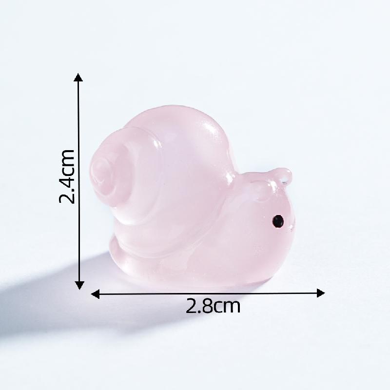 Tiểu cảnh sên & thỏ biển phát sáng DIY, phụ kiện tiểu cảnh mini resin treo bàn garden đáng yêu cute (ZC-1445)