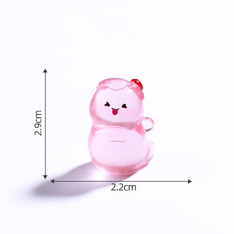 Tiểu cảnh ma Halloween nhỏ phát sáng DIY, phụ kiện tiểu cảnh mini treo bàn resin cute (ZC-1434)