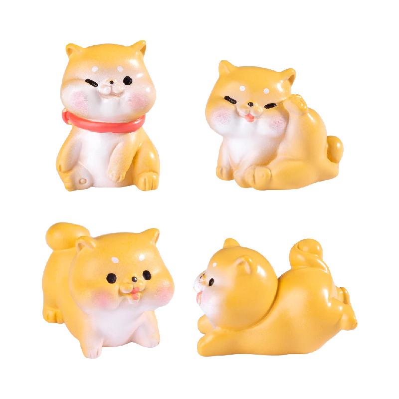 Tiểu cảnh cún tinh nghịch DIY, phụ kiện tiểu cảnh mini xe bàn garden đáng yêu (ZC-1142)