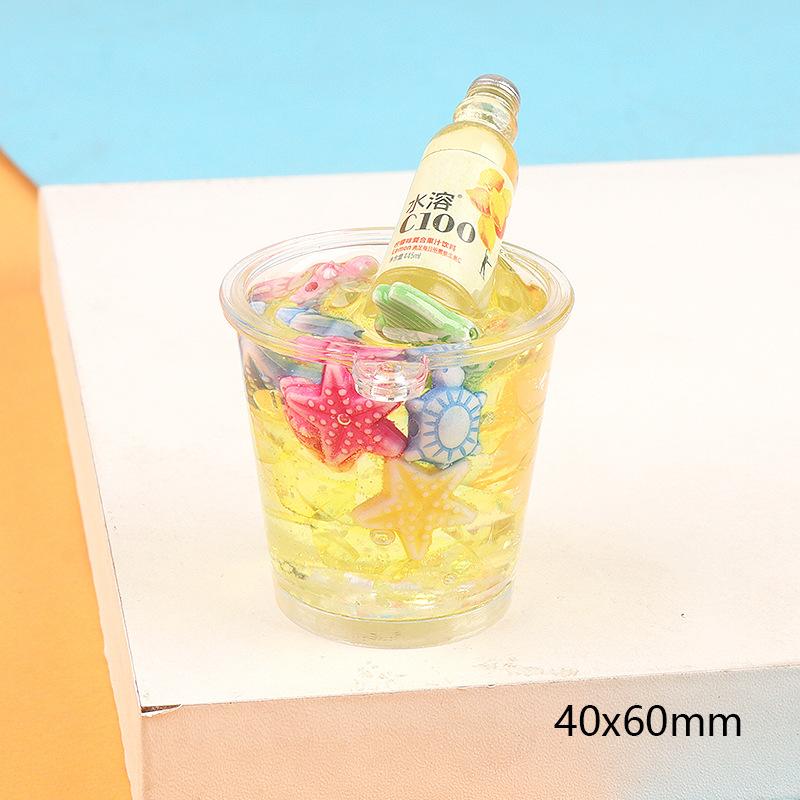 DIY新夜光双色冰桶饮料瓶酒瓶夏季饰品配件 手机壳美容钥匙扣材料