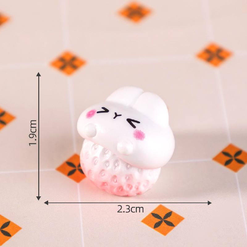 Tiểu cảnh bánh quy thỏ DIY, phụ kiện tiểu cảnh mini cream glue thu nhỏ đáng yêu (ZC-1118)