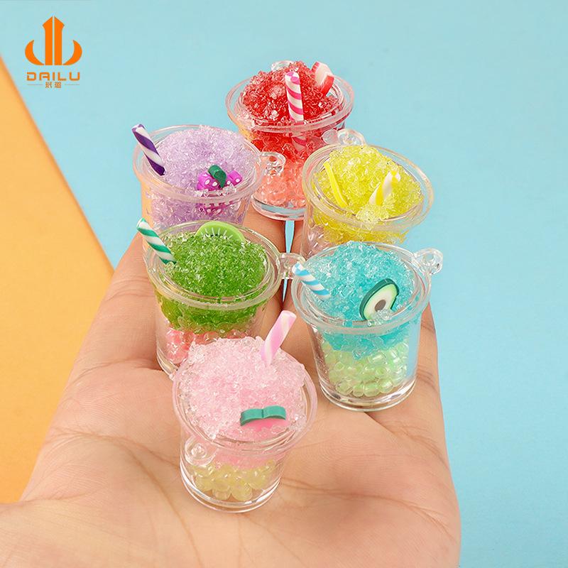 Charm LaBuBu Charm ly đá hai màu phát sáng DIY tiểu cảnh (FF-208)