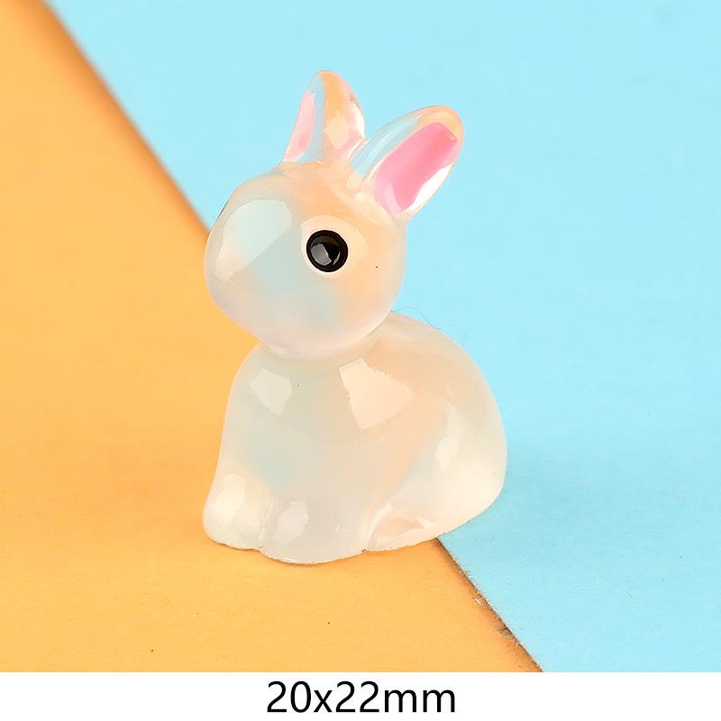 Charm thỏ phát sáng DIY trang trí tiểu cảnh (FF-370)