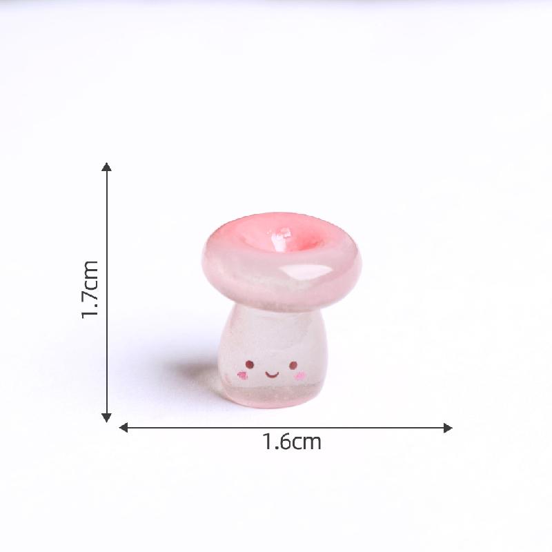 Tiểu cảnh nấm nghiêng phát sáng, rêu DIY, phụ kiện bàn tiểu cảnh mini đáng yêu (ZC-326)