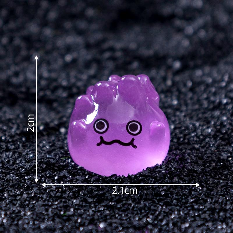 Tiểu cảnh lửa Halloween phát sáng DIY, phụ kiện tiểu cảnh mini treo bàn resin cute (ZC-1428)