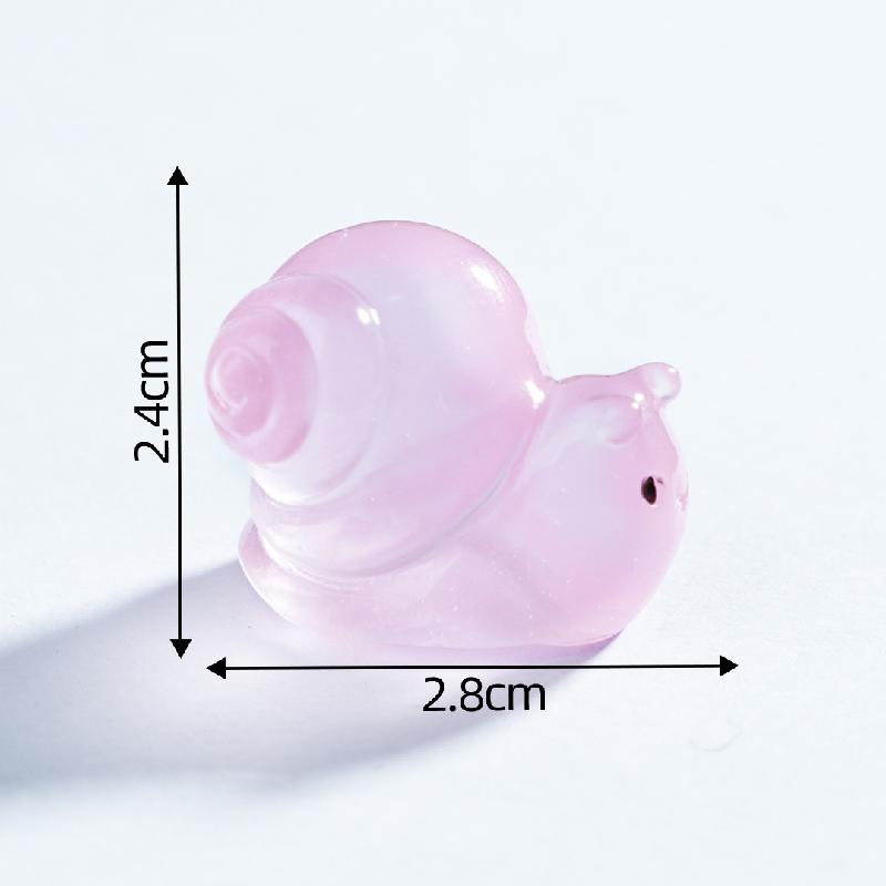 Tiểu cảnh sên & thỏ biển phát sáng DIY, phụ kiện tiểu cảnh mini resin treo bàn garden đáng yêu cute (ZC-1445)