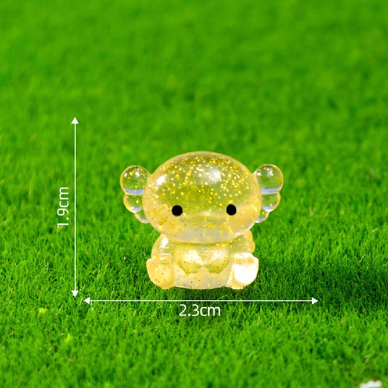Tiểu cảnh rồng lục giác mập phát sáng DIY, phụ kiện tiểu cảnh mini resin cute (ZC-1117)