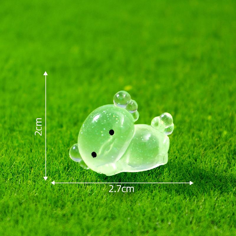 Tiểu cảnh rồng lục giác mập phát sáng DIY, phụ kiện tiểu cảnh mini resin cute (ZC-1117)