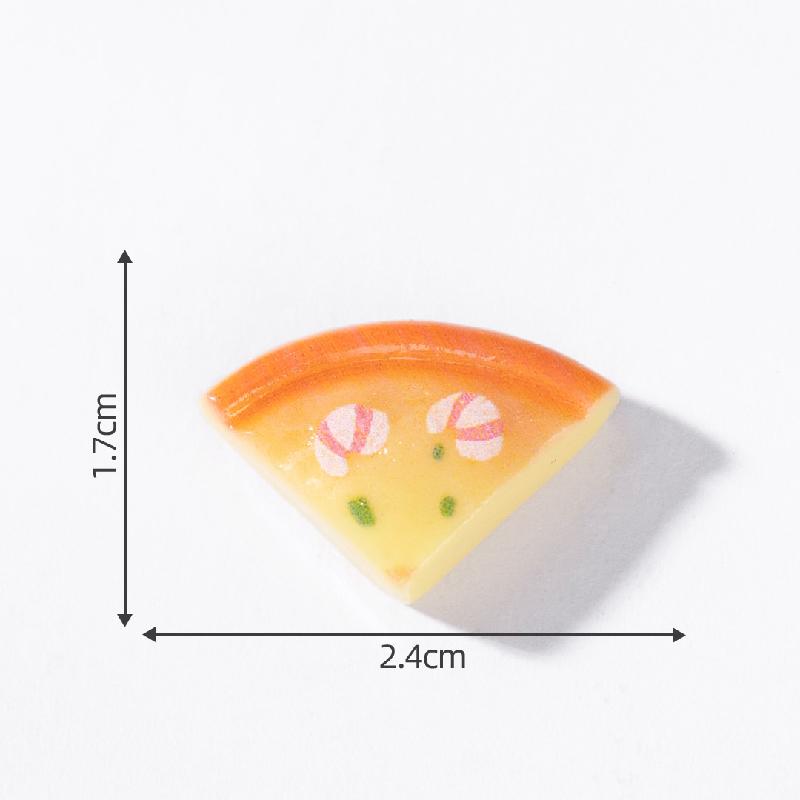 Tiểu cảnh pizza giả ăn được, cream gel kẹp tóc DIY, phụ kiện tiểu cảnh mini (ZC-608)