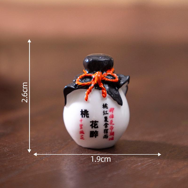 Tiểu cảnh rượu quế, rượu đào giả, đồ ăn giả DIY, phụ kiện bàn tiểu cảnh mini sáng tạo (ZC-343)