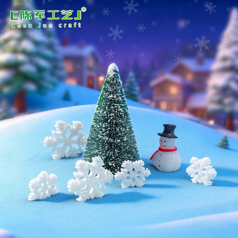 Tiểu cảnh bông tuyết Noel, phụ kiện trang trí vỏ điện thoại (ZC-173)