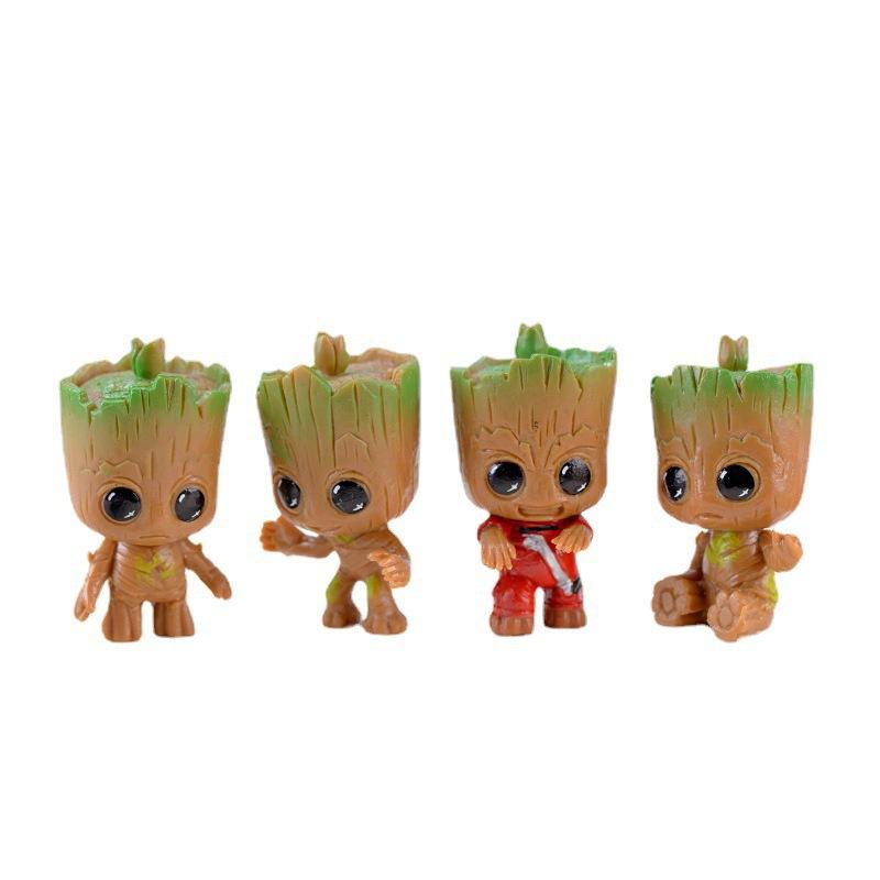 Tiểu cảnh cây người, móc khóa DIY, phụ kiện tiểu cảnh mini chậu cây cây quái đáng yêu (ZC-1034)