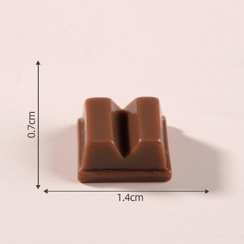Tiểu cảnh chocolate giả ăn DIY, phụ kiện kẹp tóc, sticker bàn tiểu cảnh mini (ZC-818)