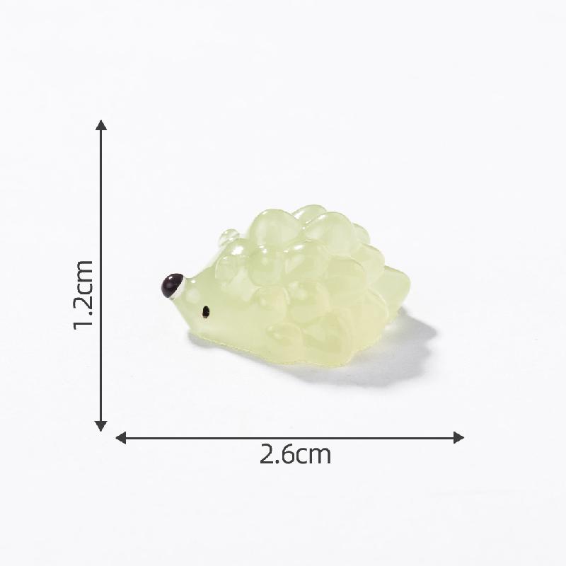 Tiểu cảnh nhím phát sáng DIY, phụ kiện tiểu cảnh mini resin treo bàn garden đáng yêu cute (ZC-1455)