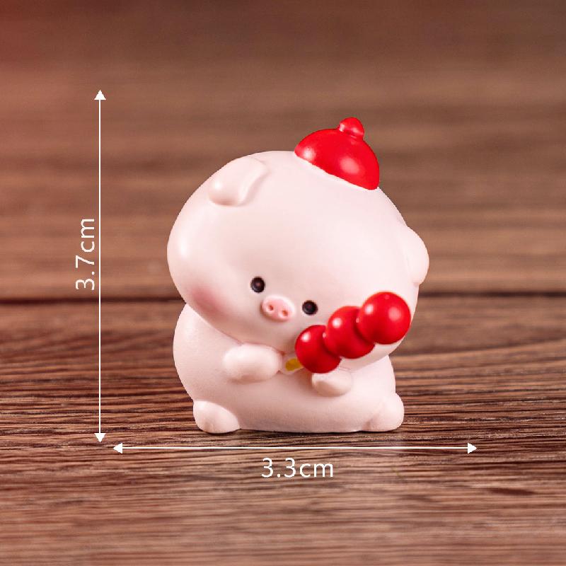 Heo tài lộc năm mới – Mô hình heo nhỏ may mắn, trang trí bàn làm việc, xe hơi (M-1368)