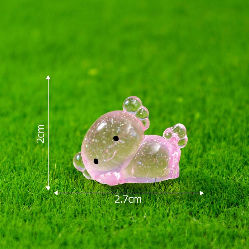 Tiểu cảnh rồng lục giác mập phát sáng DIY, phụ kiện tiểu cảnh mini resin cute (ZC-1117)
