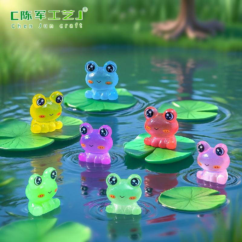Phụ Kiện Tiểu Cảnh Ếch phát sáng đáng yêu mini trang trí (PK-716)