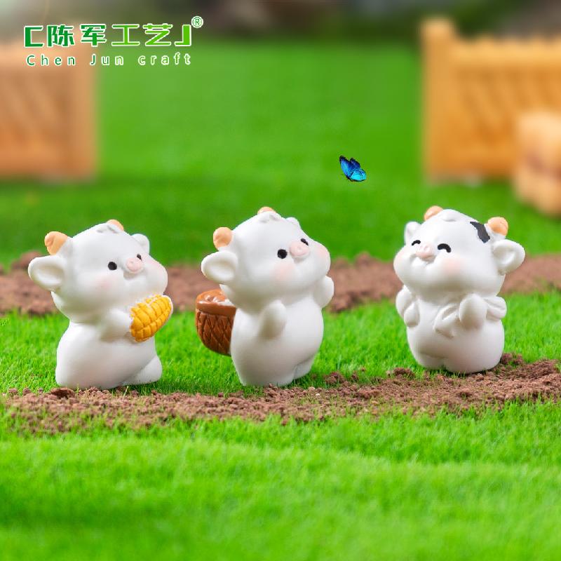 Phụ Kiện Tiểu Cảnh 微景观创意种地牛牛园艺造景 DIY装饰品配件迷你汽车载桌面小摆件