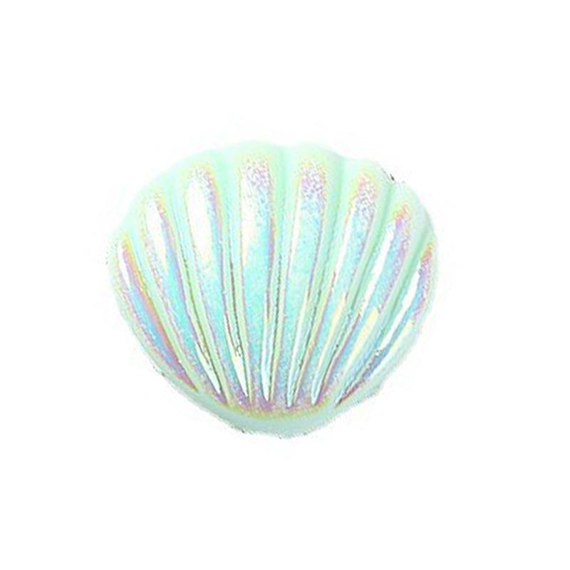 七彩电镀贝壳奶油胶手机壳树脂饰品配件diy材料包手工自制水晶滴