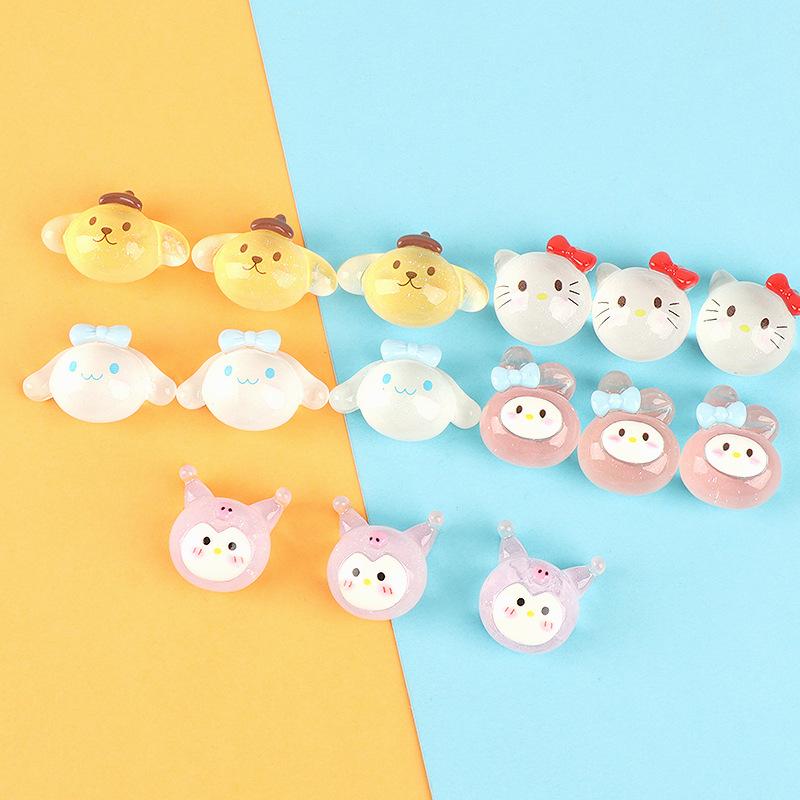 Charm tròn phát sáng DIY trang trí điện thoại (FF-325)