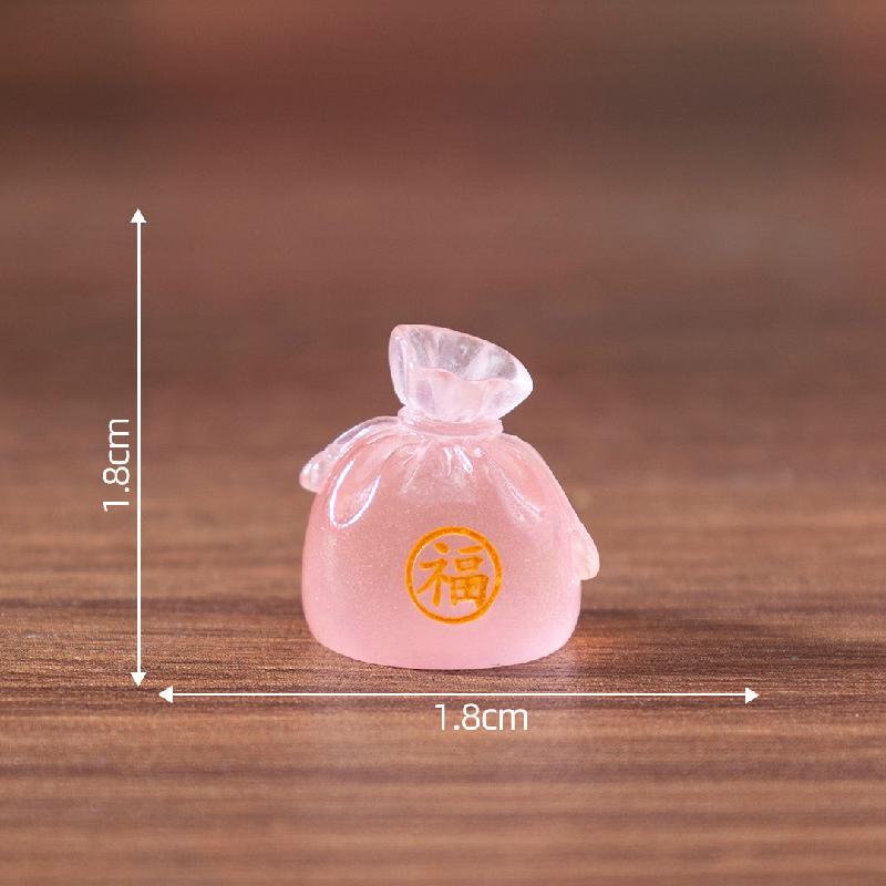 Tiểu cảnh ngựa may mắn Tết, túi lộc, búp bê DIY, phụ kiện bàn tiểu cảnh mini (ZC-729)