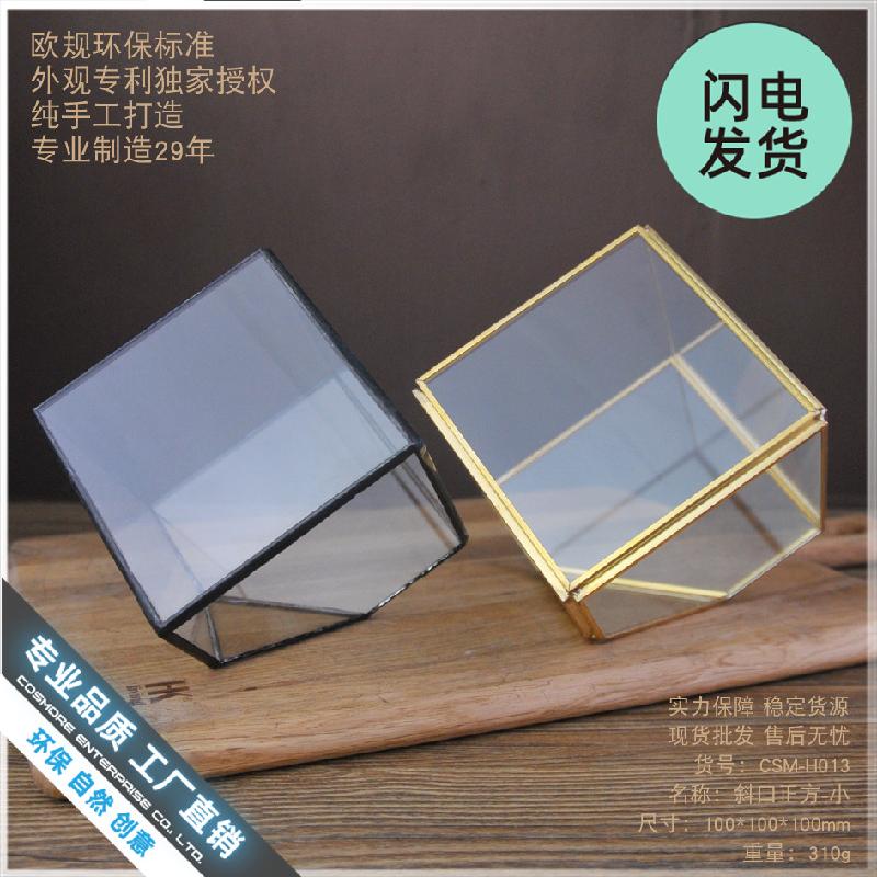 Chậu Đa Giác Nhà kính cây cảnh nghiêng vuông mini (DG-57)