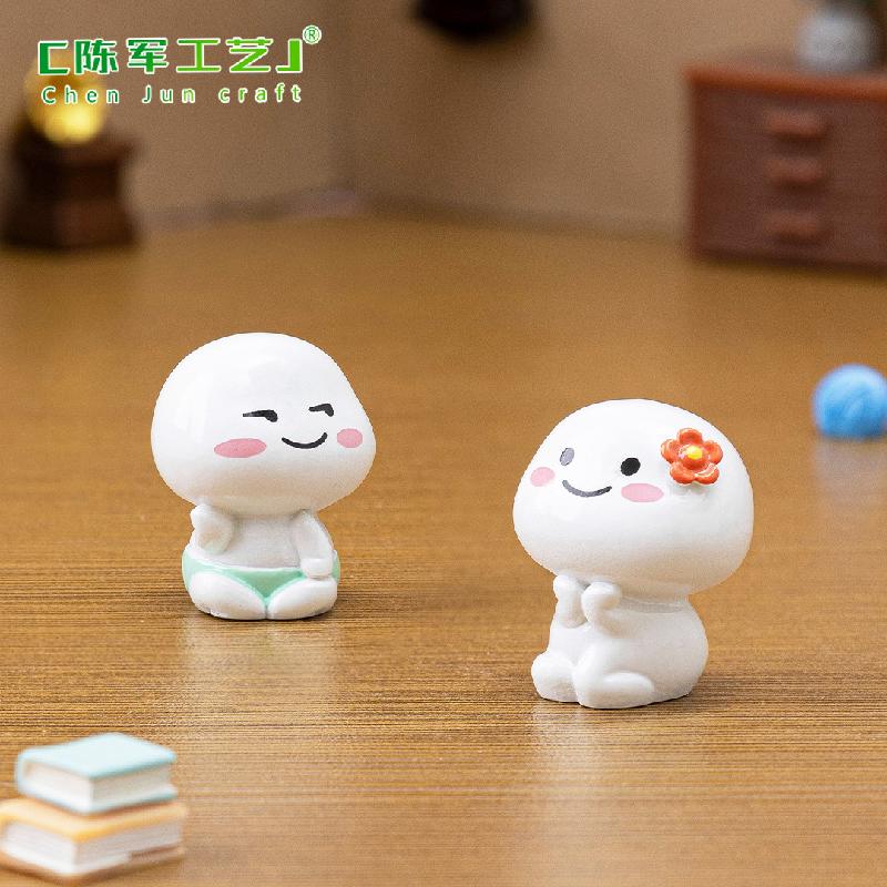 Phụ Kiện Tiểu Cảnh Bánh trôi biểu cảm mini trang trí nhà búp bê (PK-709)
