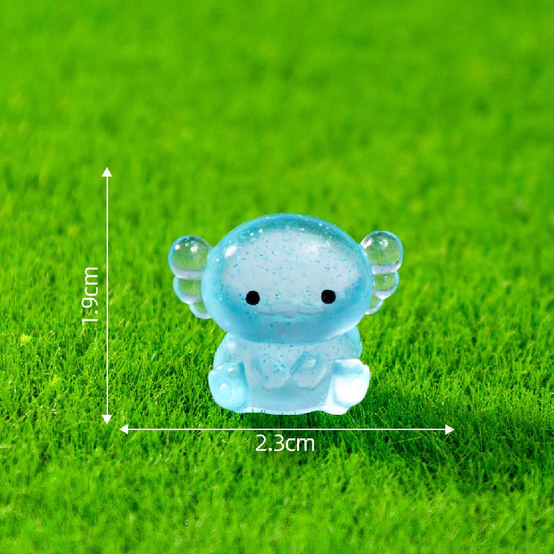 Tiểu cảnh rồng lục giác mập phát sáng DIY, phụ kiện tiểu cảnh mini resin cute (ZC-1117)