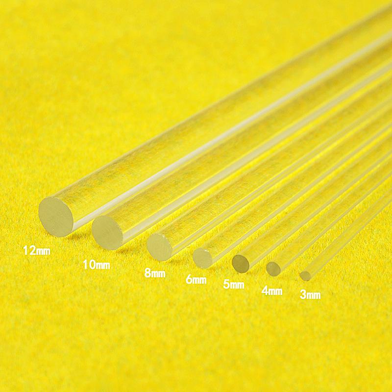 Phụ Kiện Mô Hình Thanh Mica Acrylic Tròn Đặc Rỗng 2-15mm (MH-81)