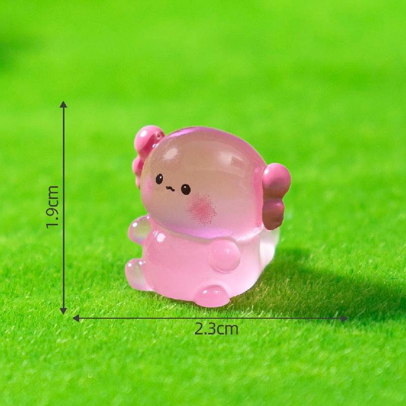 Tiểu cảnh rồng lục giác mập phát sáng DIY, phụ kiện tiểu cảnh mini resin cute (ZC-1094)