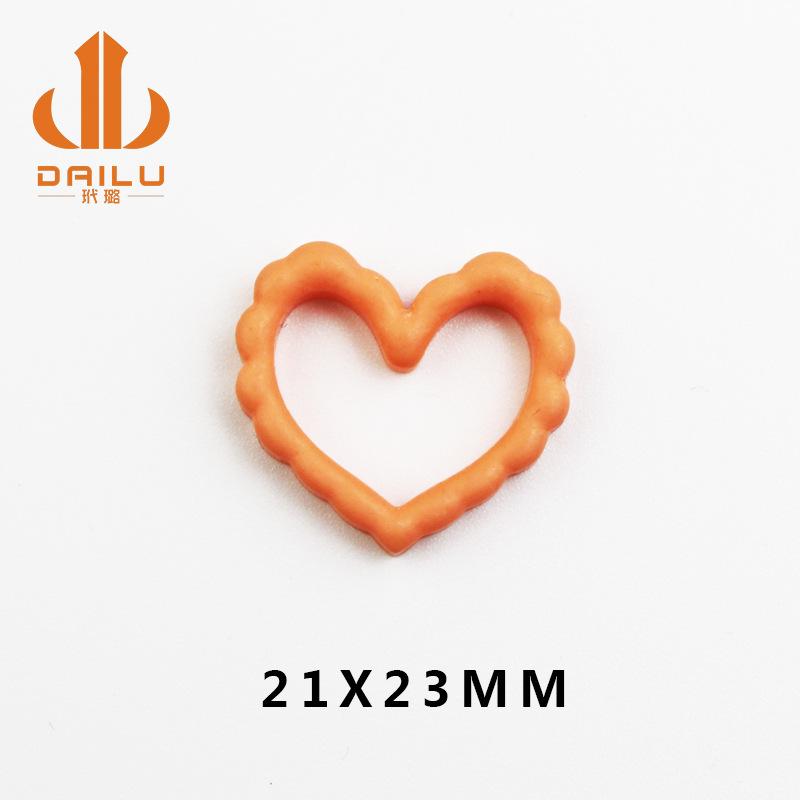 网红镂空桃心爱心 diy滴胶手机壳美容材料 树脂饰品配件厂家直销
