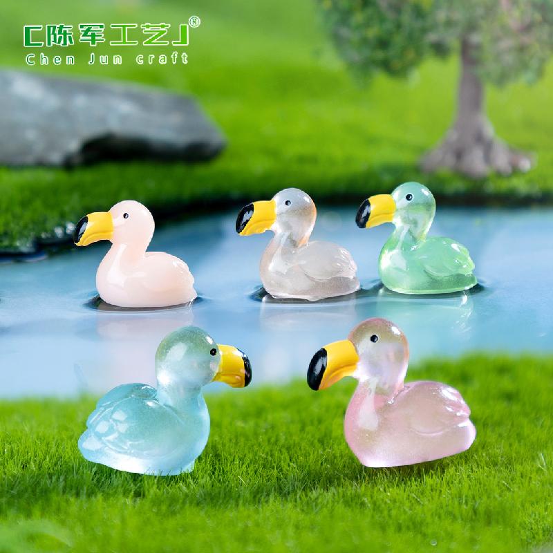 Flamingo phát sáng - phụ kiện DIY, mô hình nhỏ cho cảnh quan vườn (ZC-1420)