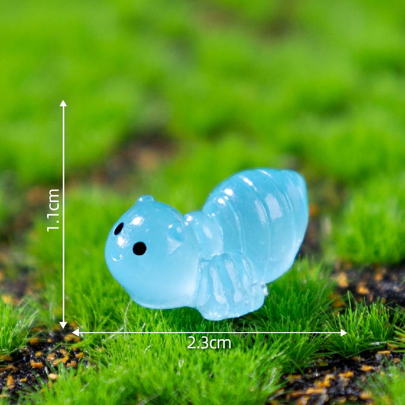 Tiểu cảnh côn trùng phát sáng: kiến, sâu, DIY, phụ kiện bàn tiểu cảnh mini (ZC-538)