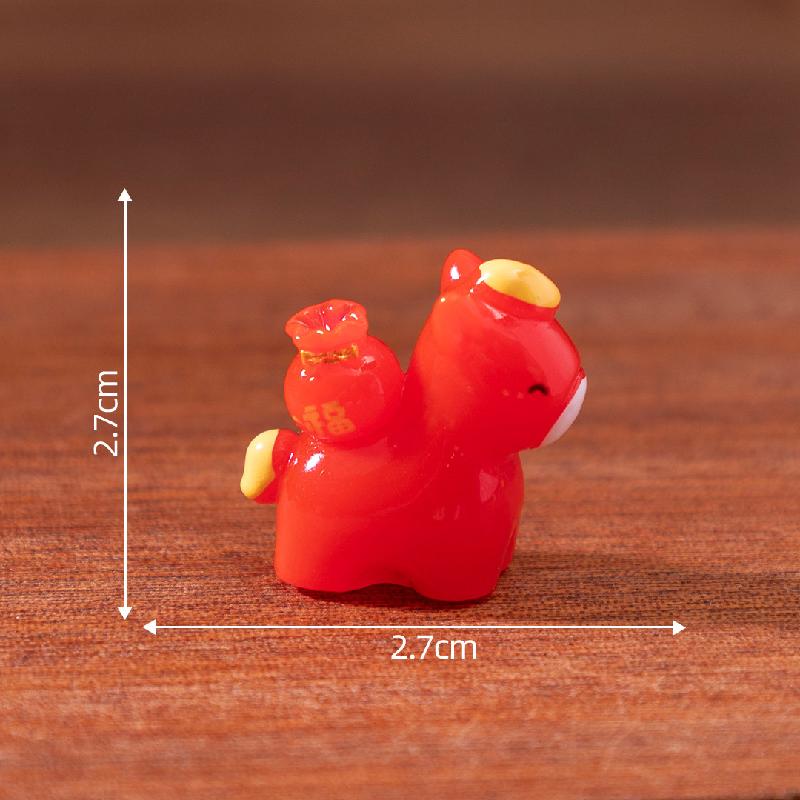 Tiểu cảnh ngựa may mắn năm mới DIY, phụ kiện tiểu cảnh mini bàn treo đáng yêu (ZC-1072)