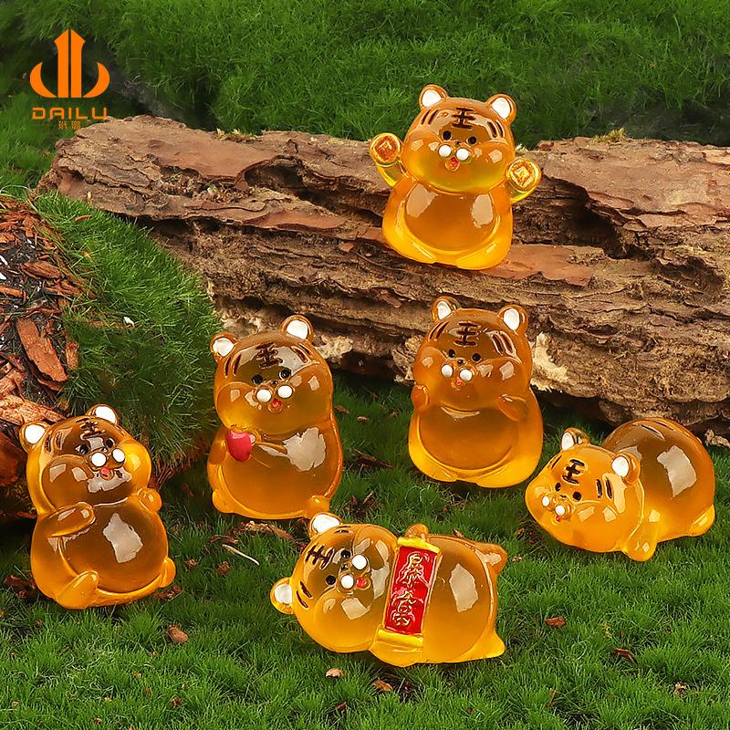 Charm hổ phát sáng DIY trang trí xe hơi & chìa khóa (FF-303)